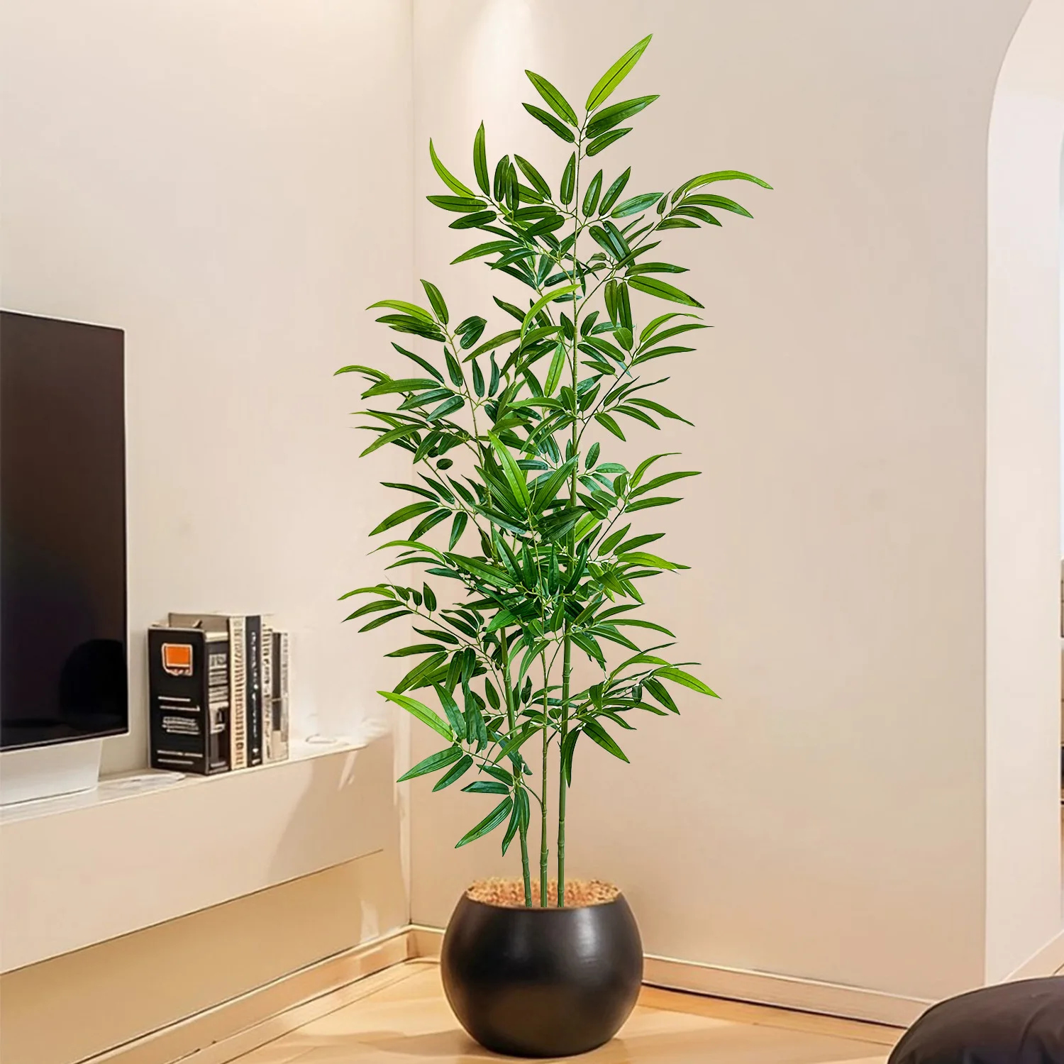 Sztuczny zielony bambus, niebl – Ficus Lyrata Tree recenzja i cena