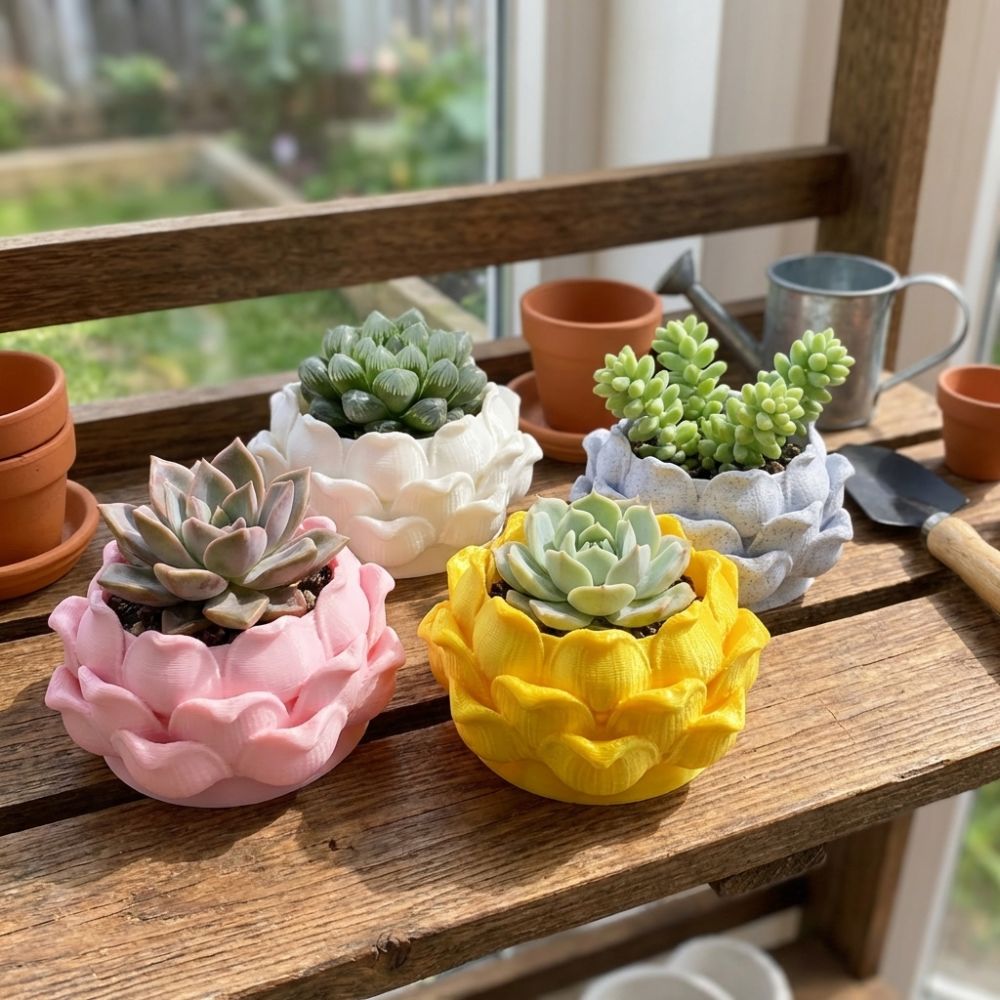 Doniczka na sukulenty w kształ – Echeveria Succulent recenzja i cena